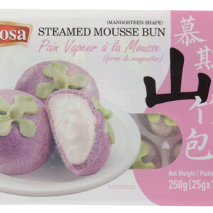 Frz Steamed Mousse Bun (mangosteen shape)