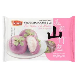 Kosa Mangosteen-Shaped Mousse Bun for Retail Sale
