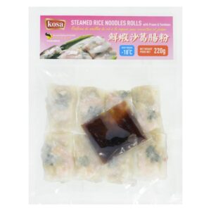 Frz Steamed Rice Noodles Rolls with Prawn and Yambean