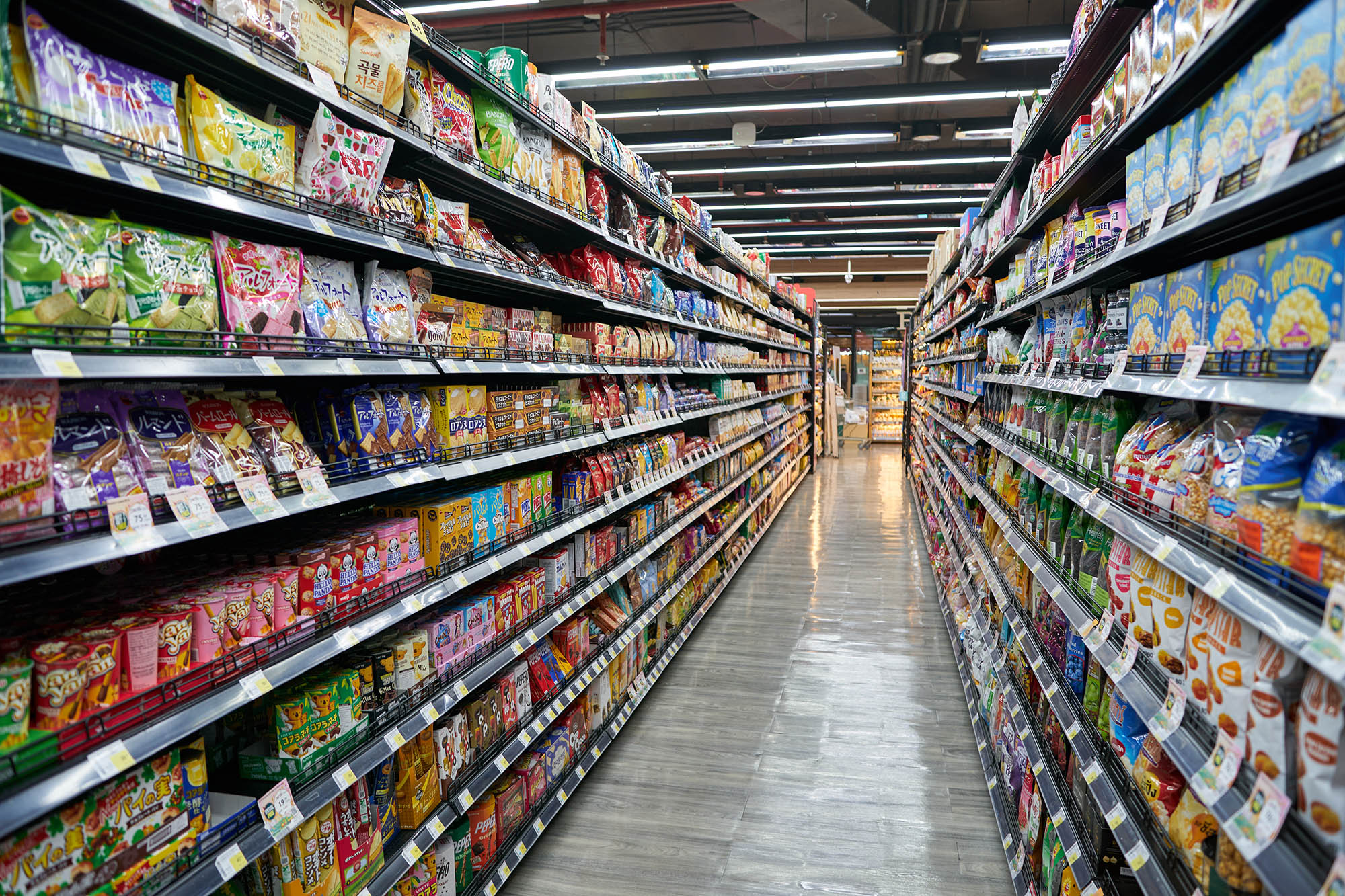 Grocery Store Stocked with Wholesale Asian Food and Products Grocery Store Stocked with Wholesale Asian Food and Products